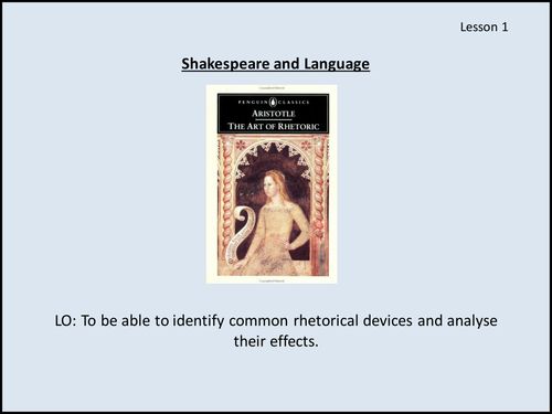 Powerpoint: Shakespeare's Language - Focus on AO2