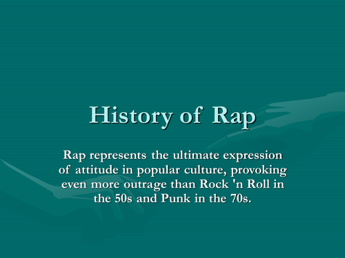 development of musical genres-Rap