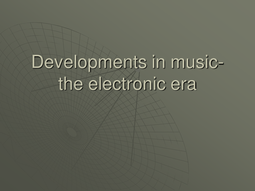 History of electronic music