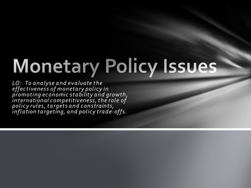 OCR A2 Economics Monetary Policy Presentation