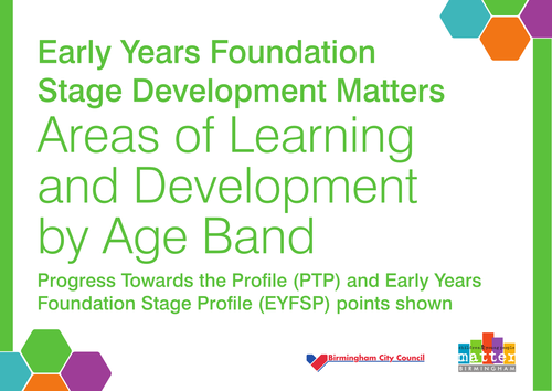 Developmental Age bands with PTP and EYFSP