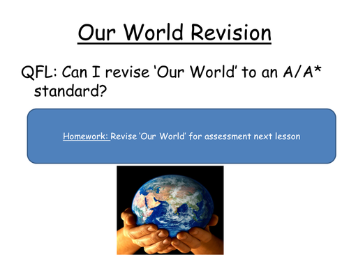 Our World revision