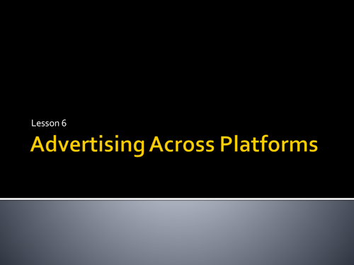 GCSE Media Studies: Advertising Deodorant Products