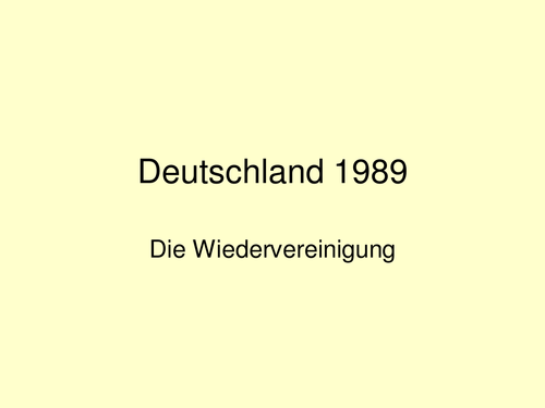 Deutschland 1989