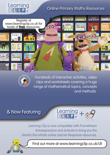 FREE Learning Clip Primary Maths resources
