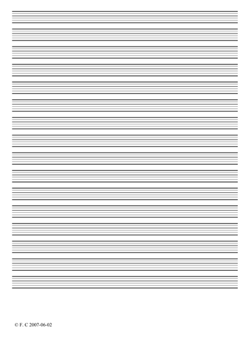 Lined Paper for Handwriting