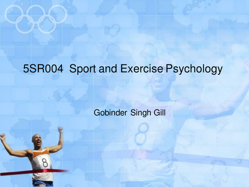 Introduction to Sport and Exercise Psychology