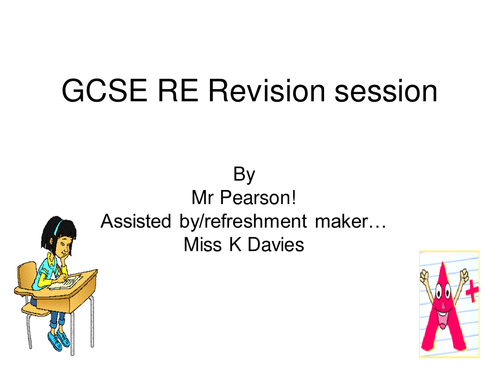 GCSE EDEXCEL revision overview