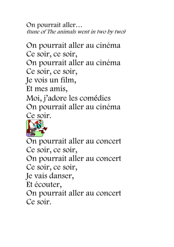 On pourrait aller au cinéma song