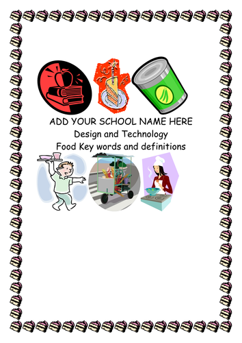 Food Key words and definitions