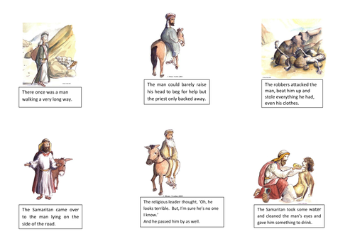 The Good Samaritan storyboard | Teaching Resources