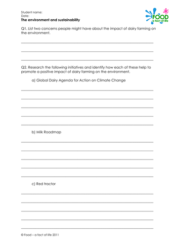 Environment And Sustainability Worksheet Teaching Resources