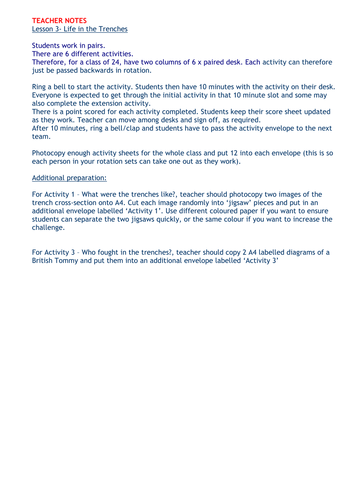 Life in the Trenches