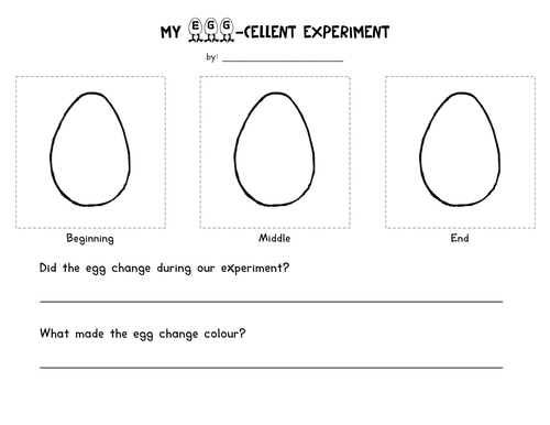 My Egg-cellent Experiment | Teaching Resources