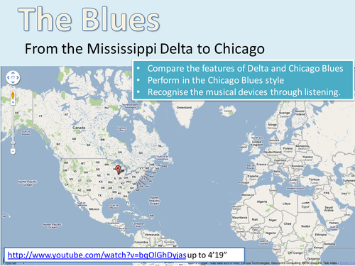 Blues features and audio