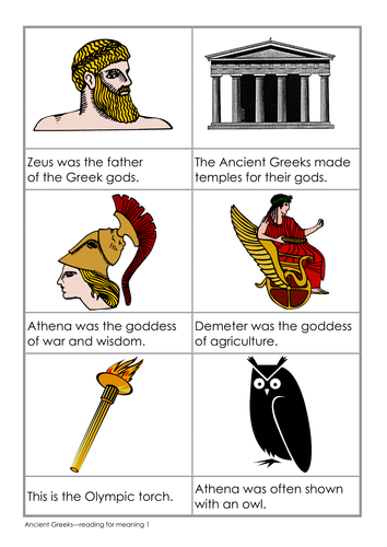 Reading for meaning - Ancient Greeks