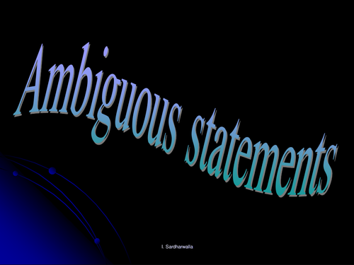 ambiguous-statement-teaching-resources