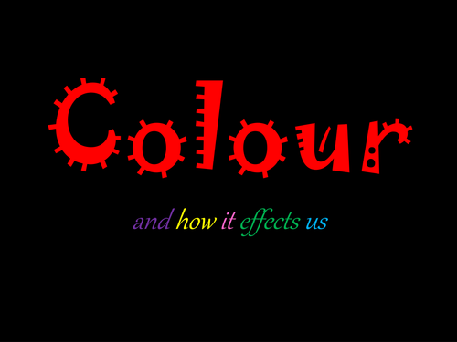Colour and its effect on us