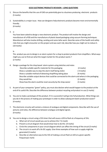 Electronics Revision