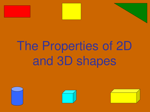 Properties of 2D and 3D shapes | Teaching Resources