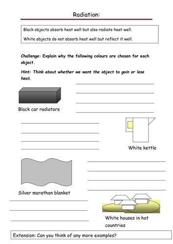 Colour and radiation