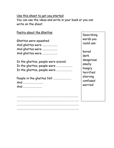 What were the ghettos like?