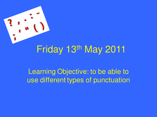 Making punctuation fun!