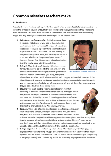 Common mistakes new teachers make