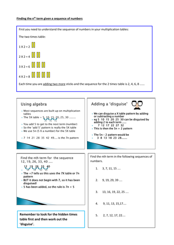 Finding the nth term from a given sequence