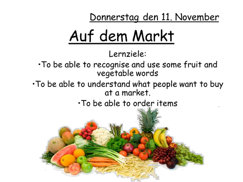 At The Market Lesson (Fruit & Veg)