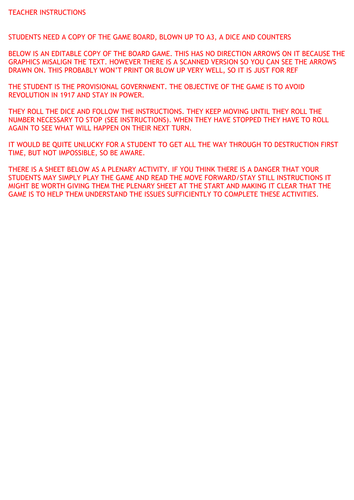 Provisional Govt and Bolshevik Seizure of Power