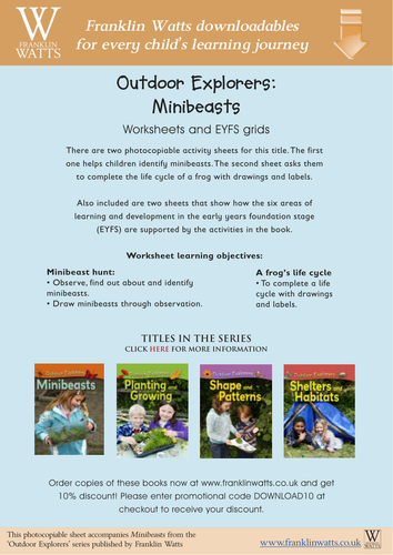 Minibeasts and the life cycle of a frog