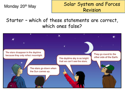 Revision On Forces And Space For Top Set Year 7