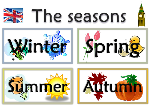 Seasons display work (various languages)