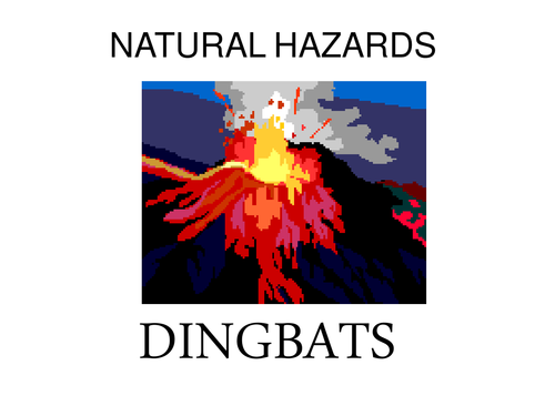 Natural Hazards Dingbats quiz
