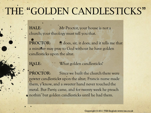 The Crucible CAT - Tension - Proctor and Parris