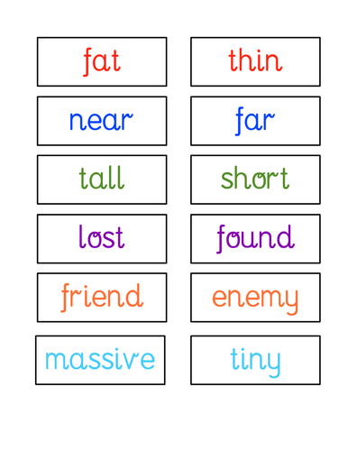 Antonyms | Teaching Resources