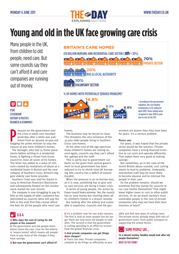 Young and old in the UK face growing care crisis