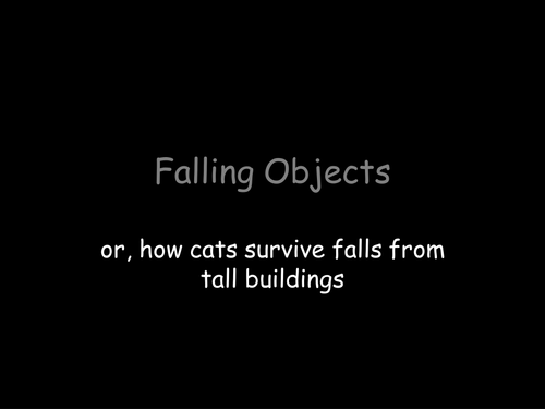 Terminal Velocity lesson | Teaching Resources