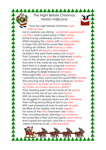 Twas The Night Before Christmas Poem Funny - Funny PNG