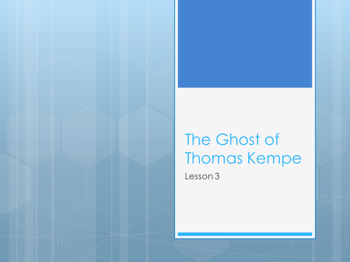 Year 7 Ghost of Thomas Kempe SOW