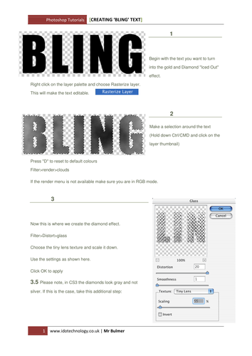 PHOTOSHOP 'BLING' Tutorial