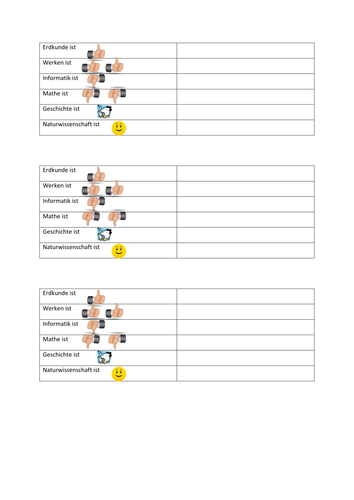 opinions on subjects - starter