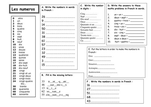 french-numbers-1-60-cover-work-by-hsw202-teaching-resources-tes