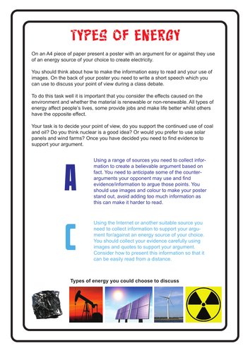 Sustainability - Focused Tasks