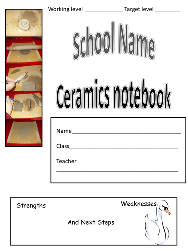 Ceramic techniques diary and task booklet