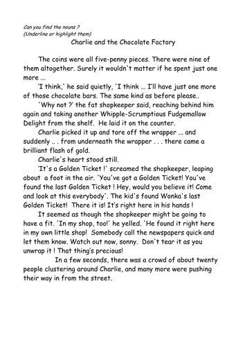 Can you find the nouns ?