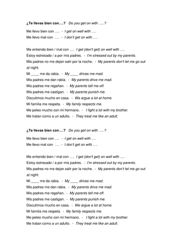 Family & Relationships