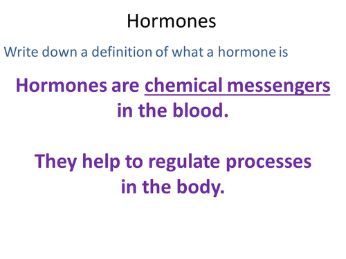B1 revision ppt hormones menstrual cycle fertility
