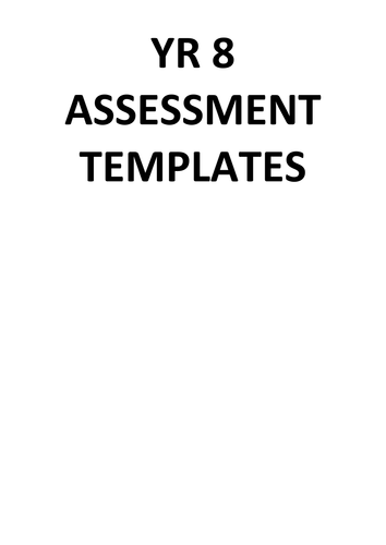Generic assessment templates for MFL